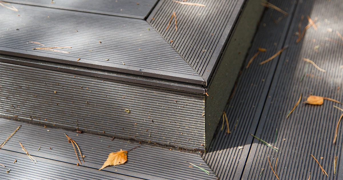 Trex composite decking problems on a gray decking material