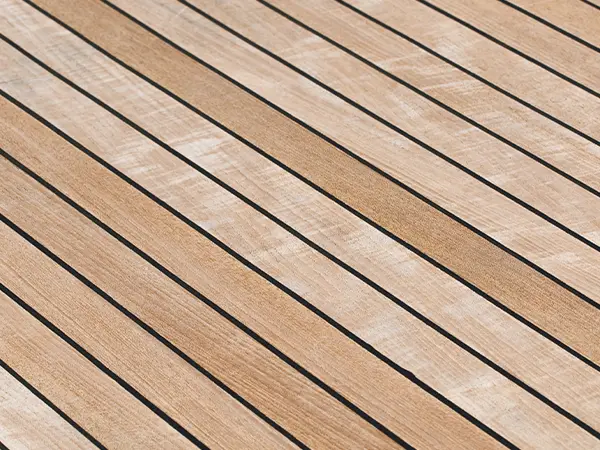 Teak wood decking