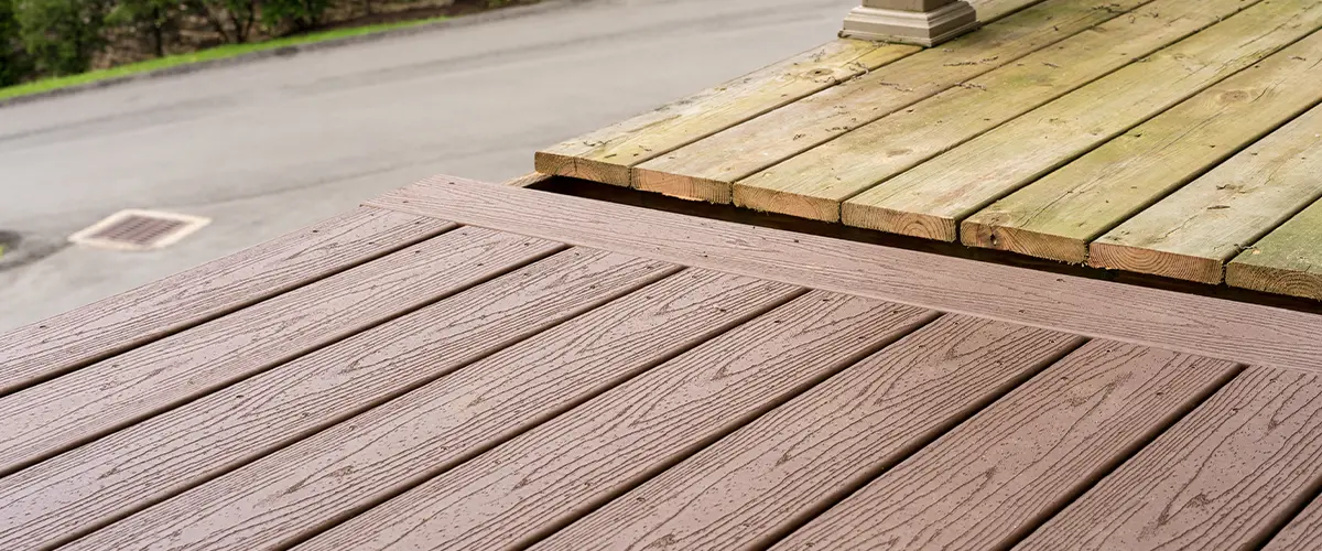 Trex decking and wood decking