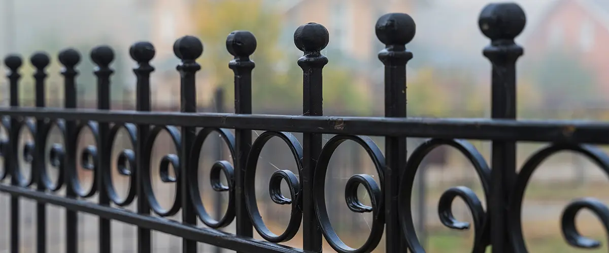 Metal fence with beautiful design
