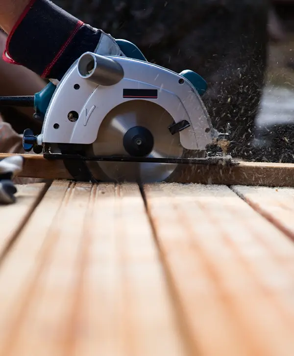 A deck repair in mill creek