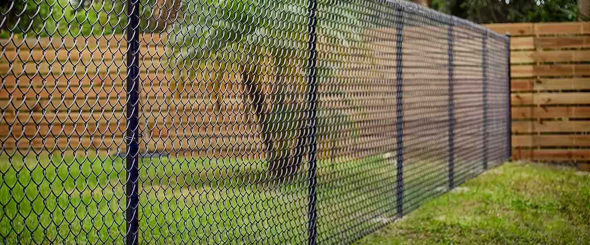 Chain link fence