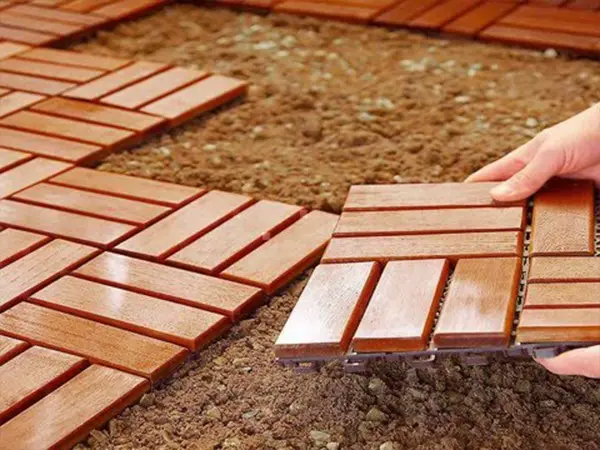 Deck tiles installation