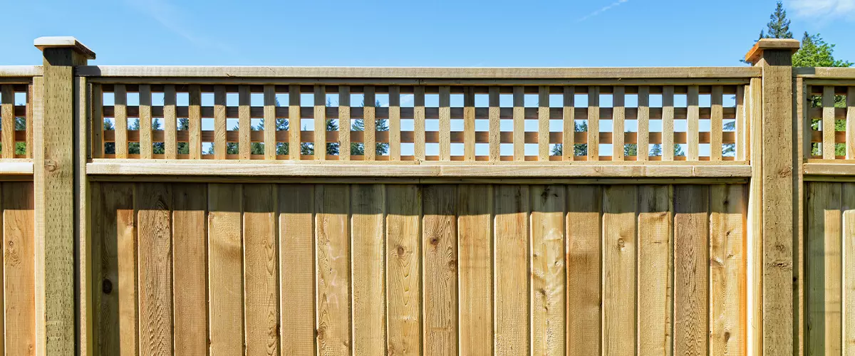 cedar wood fence