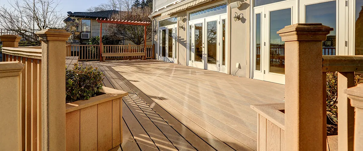 Composite Decking Installed In Eastmont Washigton